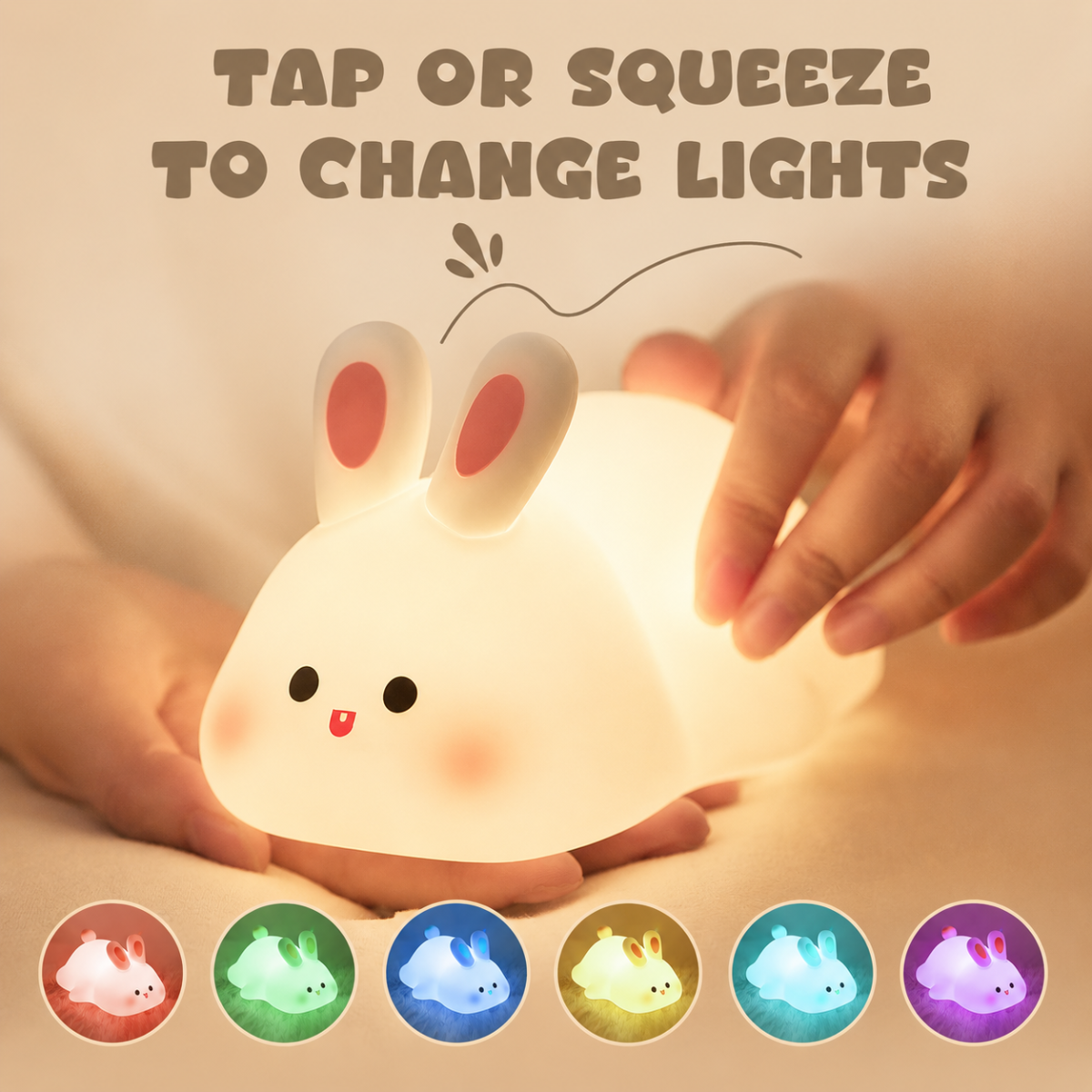 Zuvios LumiBunny™ — A Gentle Companion for Screen-Free Bedtime