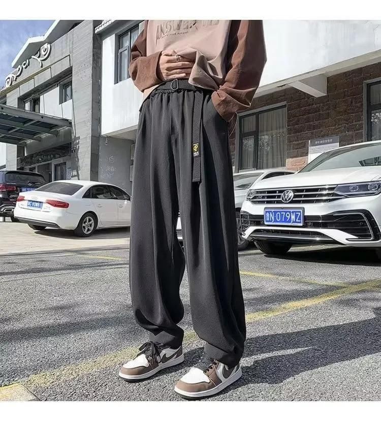 Men's Loose Straight Wide Leg Casual Track Pant