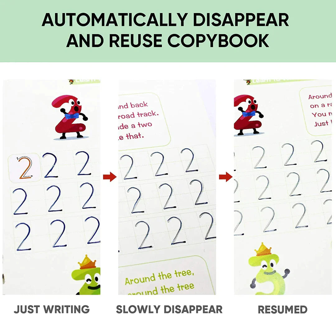 Reusable Magic Book For Kid's