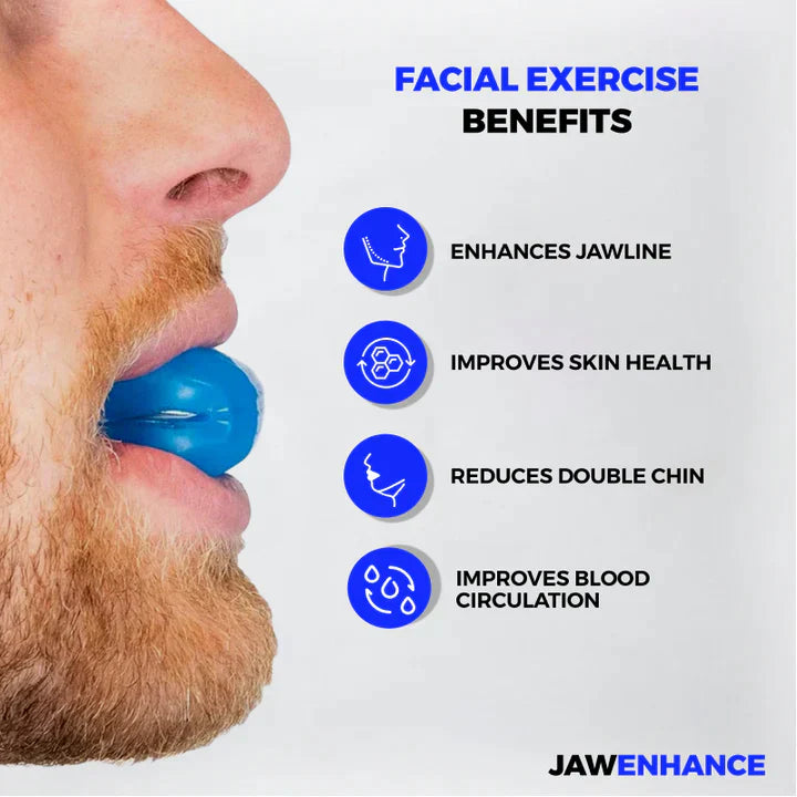 Jaw Trainer Easy To Use Face Chin Mouth Exerciser Fitness