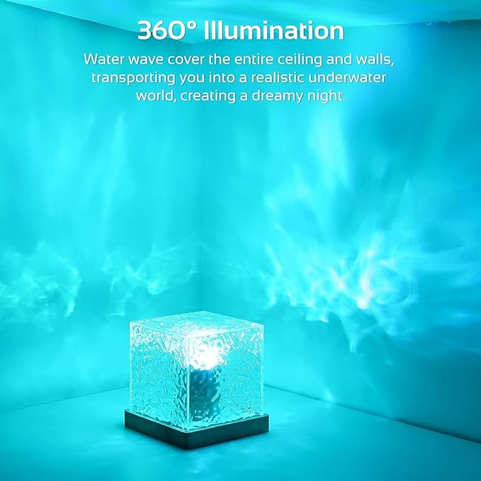 Romantic Warm, Ocean Wave Projector 3D Light