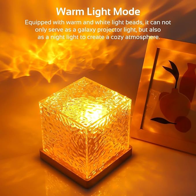 Romantic Warm, Ocean Wave Projector 3D Light