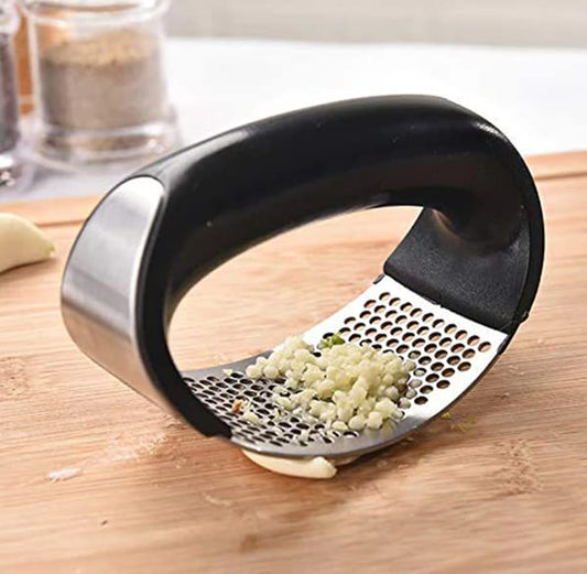 Stainless Steel Garlic Presser - Garlic Press Crusher for Kitchen