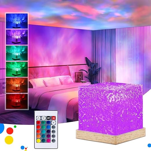 Romantic Warm, Ocean Wave Projector 3D Light