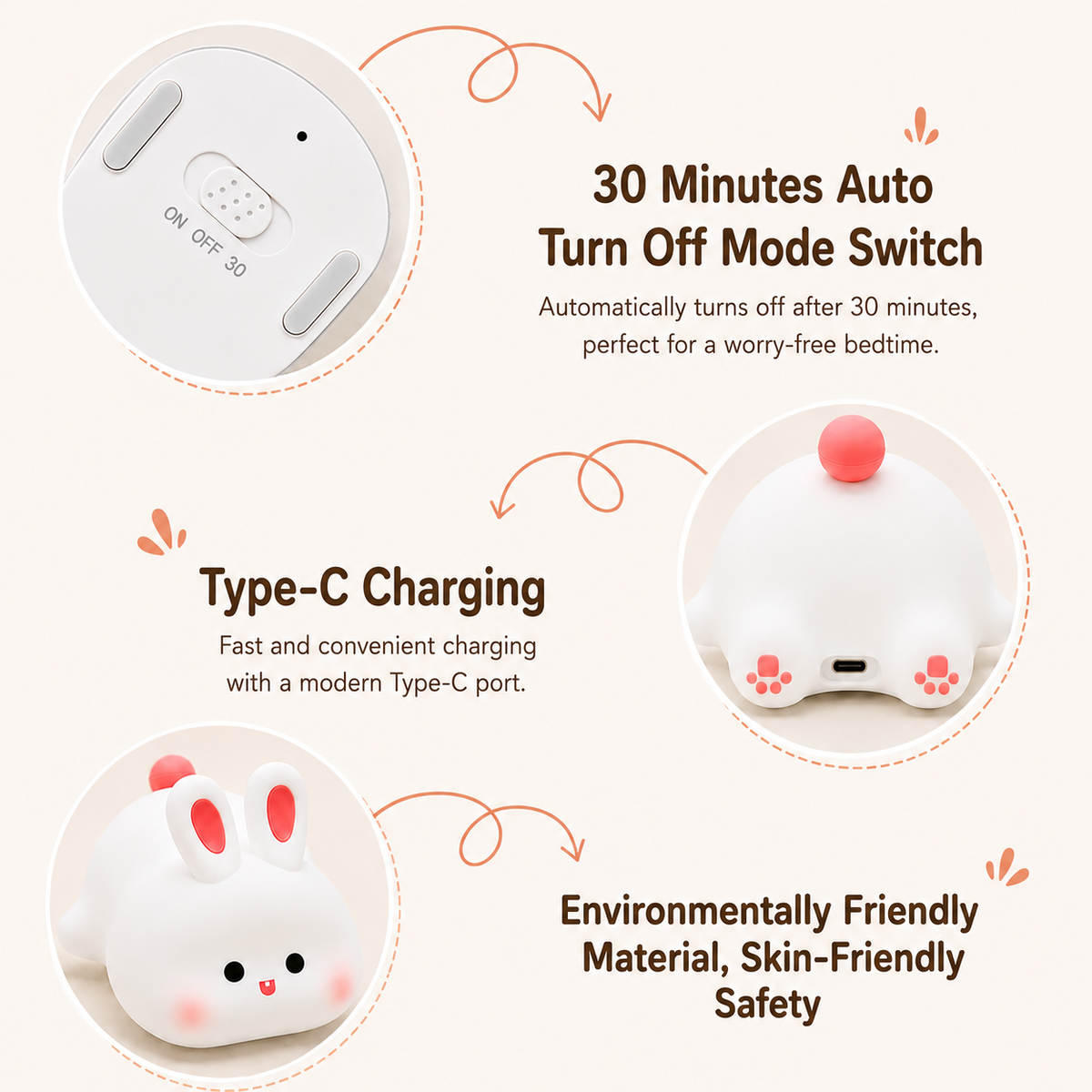 Zuvios™ LumiBunny | A Screen Free Companion for Little Ones